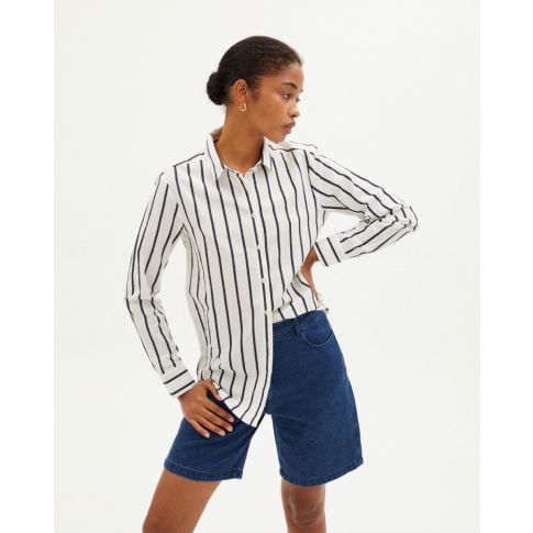 STRIPPED MAPPLE - Bluse - white