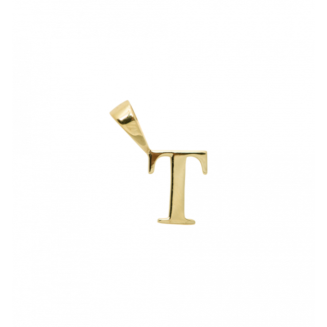 INITIAL CHARM T - Anhänger - gold