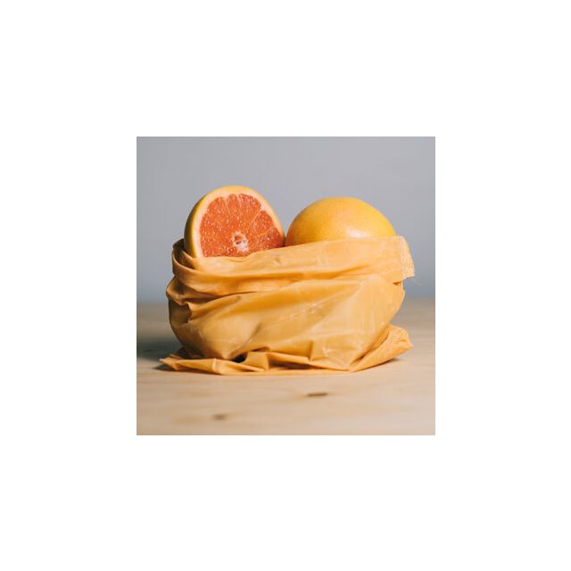 BIO BIENENWACHSBEUTEL - BROTBEUTEL - apricot orange