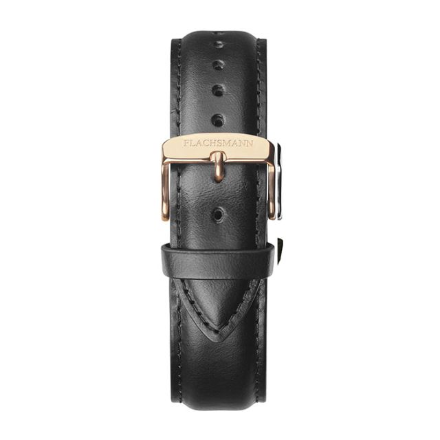 LEATHERSTRAP BLACK - Uhrenband - rosé gold