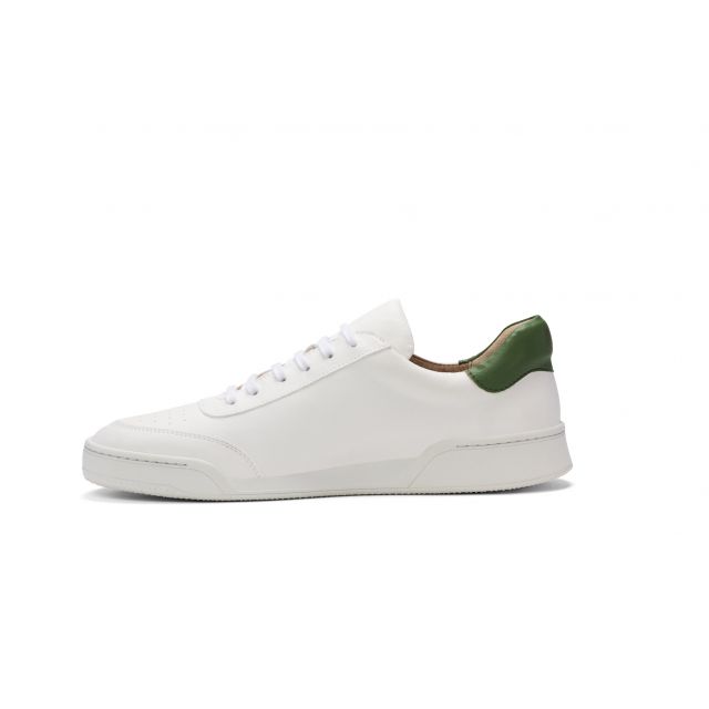 MOD. 3 - Sneaker - white, olive (vegan)