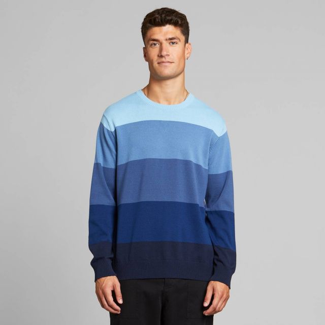 MORA STRIPE - Pullover - striped blue