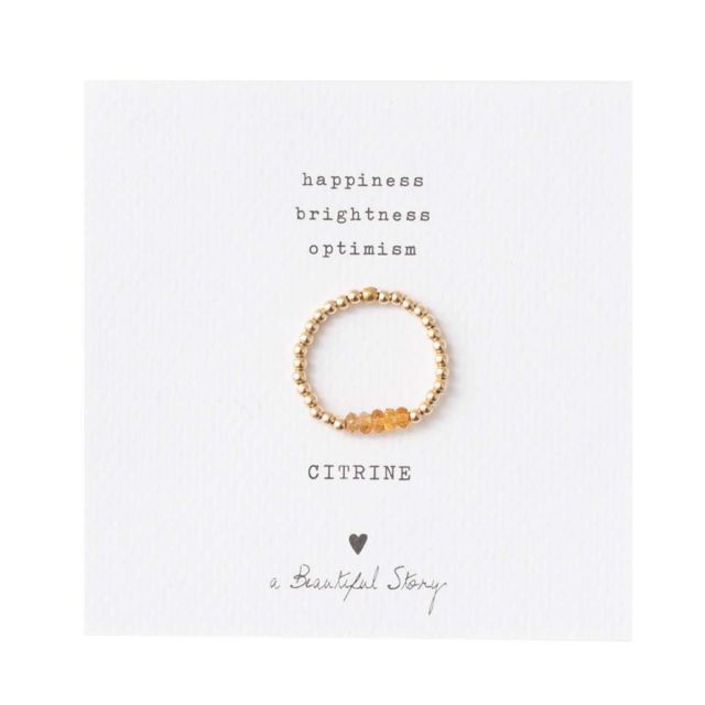 BEAUTY CITRINE - Ring - gold