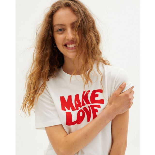 MAKE LOVE - T-Shirt - white