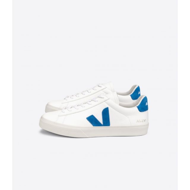 CAMPO CHROMEFREE LEATHER - Sneaker - white, swedish-blue