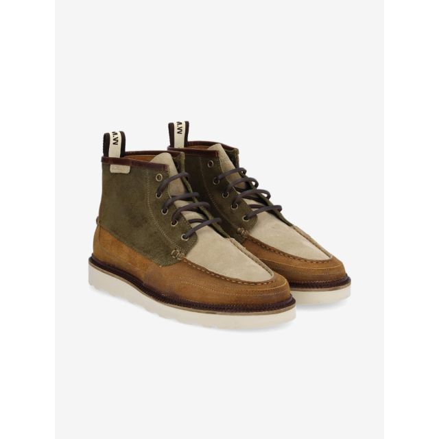 DOCK MID - Boot - army, chestnut