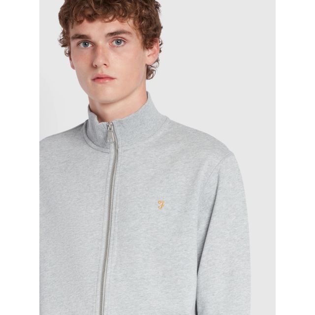 VANCE FULL ZIP - Zip Sweater - light grey