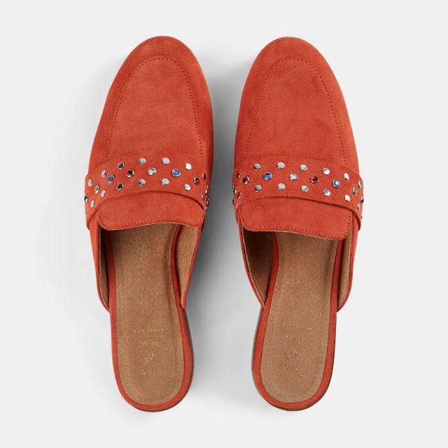 KATE SUEDE - Slipper - coral red