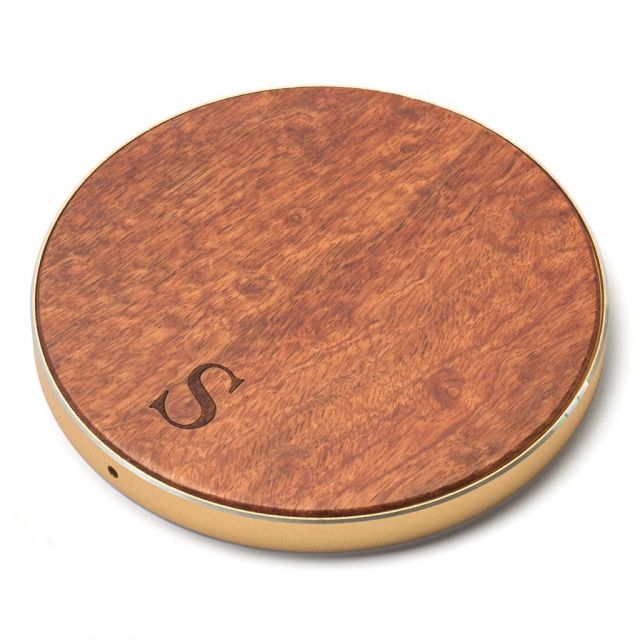 CIRCLE WOOD - Wireless Charger - rosewood