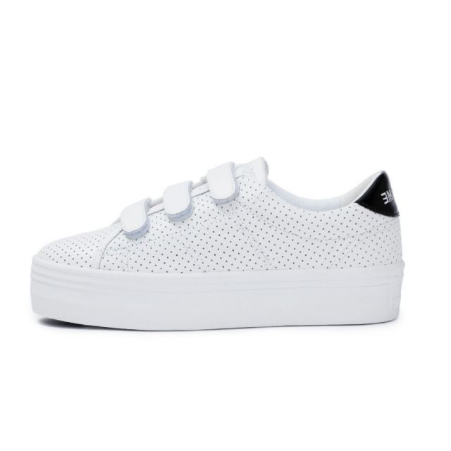PLATO M STRAPS PUNCH NAPPA - Sneaker - white, black