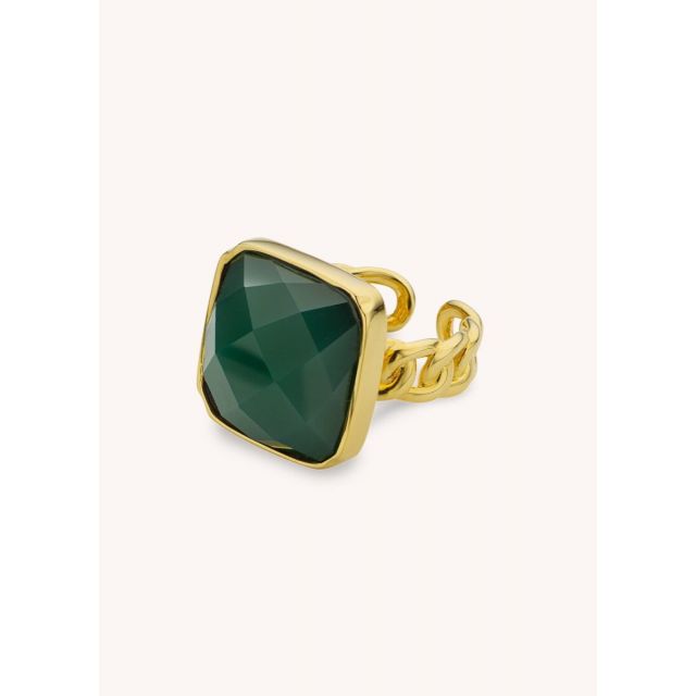 GREEN STONE - Ring - gold